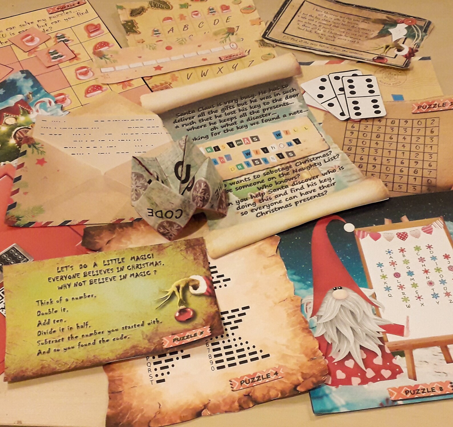 Christmas Escape Room Kit Adults Teens Kids Friendly. Etsy