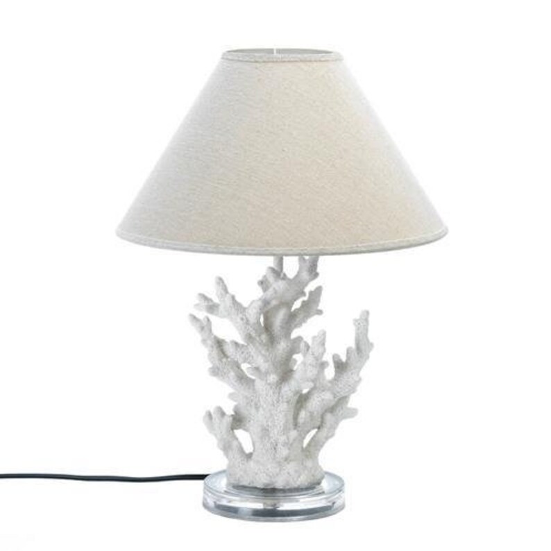 Bedside Lamp White Coral Table Lamp Desk Lamp Table Lamp Art Deco Lamp Lamp Home Decor Lighting