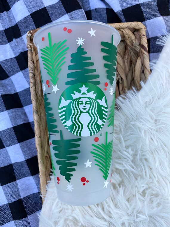 Christmas Tree Starbucks Cup | Christmas Coffee Cup | Starbucks Aesthetic |  Coffee and Tea Gift Idea | Winter Cup | Holiday Gift | Cute Tree - Etsy
