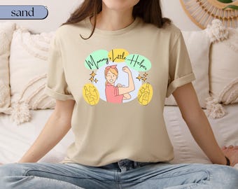 Mamas kleine Helferin Wein Mama Shirt, Lustiges buntes Katzen Mama T-Shirt, Lustiges T-Shirt für Muttertag, 50er Jahre Vintage Stil Süße Katze und Wein Mama