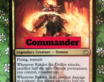 Rakdos the Defiler Magic: the Gathering Budget Commander Deck - Etsy Rakdos the Defiler Magic: the Gathering Budget Commander Deck - Etsy