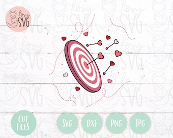 Arrow Hearts Svg, Valentines Day Svg, Heart Svg, Arrow Svg, Valentine Svg, Svg Files For Cricut, Love Svg, Heart Arrow Svg, Svg Files
