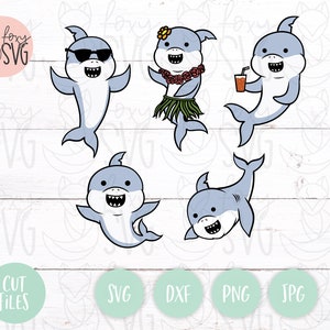 Baby Shark Svg Bundle, Baby Shark Clipart, Hai Familie Svg, Hai Svg, Hai Clipart, Hai Bundle Svg, Baby Shark Bundle, Baby Shark Png