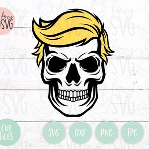 Trump Svg, Trump Cráneo Svg, Trump 2020 Svg, Cráneo de Azúcar Svg, Donald Trump Svg, Trumphiser Svg, Flag Svg, Cráneo Svg, Halloween Svg, Svg Archivos