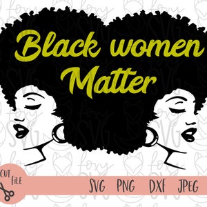 Afro Woman SVG, Afro Girl Svg, Afro Queen Svg, Afro Lady Svg, Curly Hair Svg, Black Woman, For Cricut, For Silhouette, Cut Files, Dxf, Png
