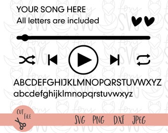Custom song acrylic art svg, Music Player svg, Acrylic Art, Glass Song Art, Song Art svg, sublimation png Svg Files for Cricut, PNG DXF JPG