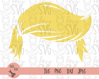 Donald Trump svg, Trump Hair Svg, President Svg, trump Layered svg, american flag svg, files for Cricut, silhouette, TRUMP hair Cut File,