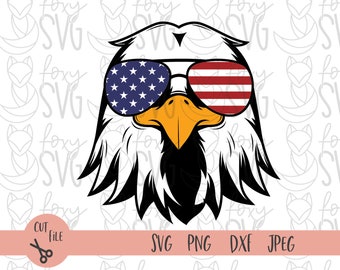 American Eagle SVG - Eagle SVG American Flag Svg Patriotic Eagle Clipart Merica Svg US Flag Svg America Clipart Cricut Silhouette Cut File