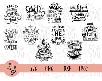 Jesus Svg, Blessed Svg, Faith Svg, Religious Svg, Christian Svg, Biblical Quotes Svg Bundle, Bible Verse Svg, Bible Svg, God Svg, Cross Svg