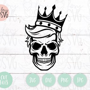Trump Cráneo Svg, Corona Svg, Trump Svg, Trump 2020 Svg, Cráneo de Azúcar Svg, Donald Trump Svg, Trumphiser Svg, Flag Svg, Cráneo Svg, Halloween Svg