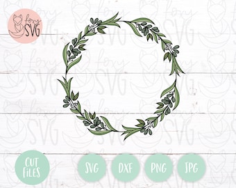 Circle Frame Svg, Cactus Wreath Svg, Wedding Monogram Svg, Wreath Svg, Monogram Wreath Svg, Monogram Frame Svg, Svg Files for Cricut
