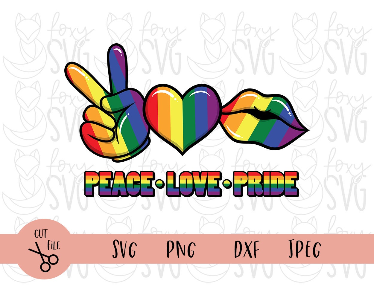 Peace Love Pride/rainbow Svg Pride Svg Peace Sign Svg - Etsy New Zealand