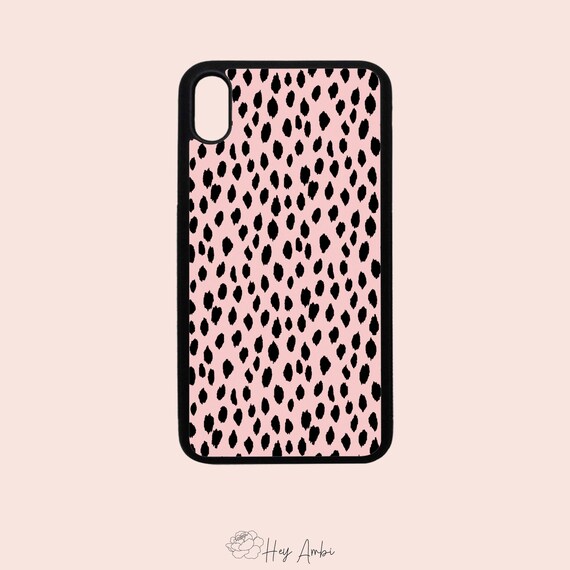 Pink Speckle Dots Iphone Case Vsco Aesthetic Iphone 7 8 Se Etsy