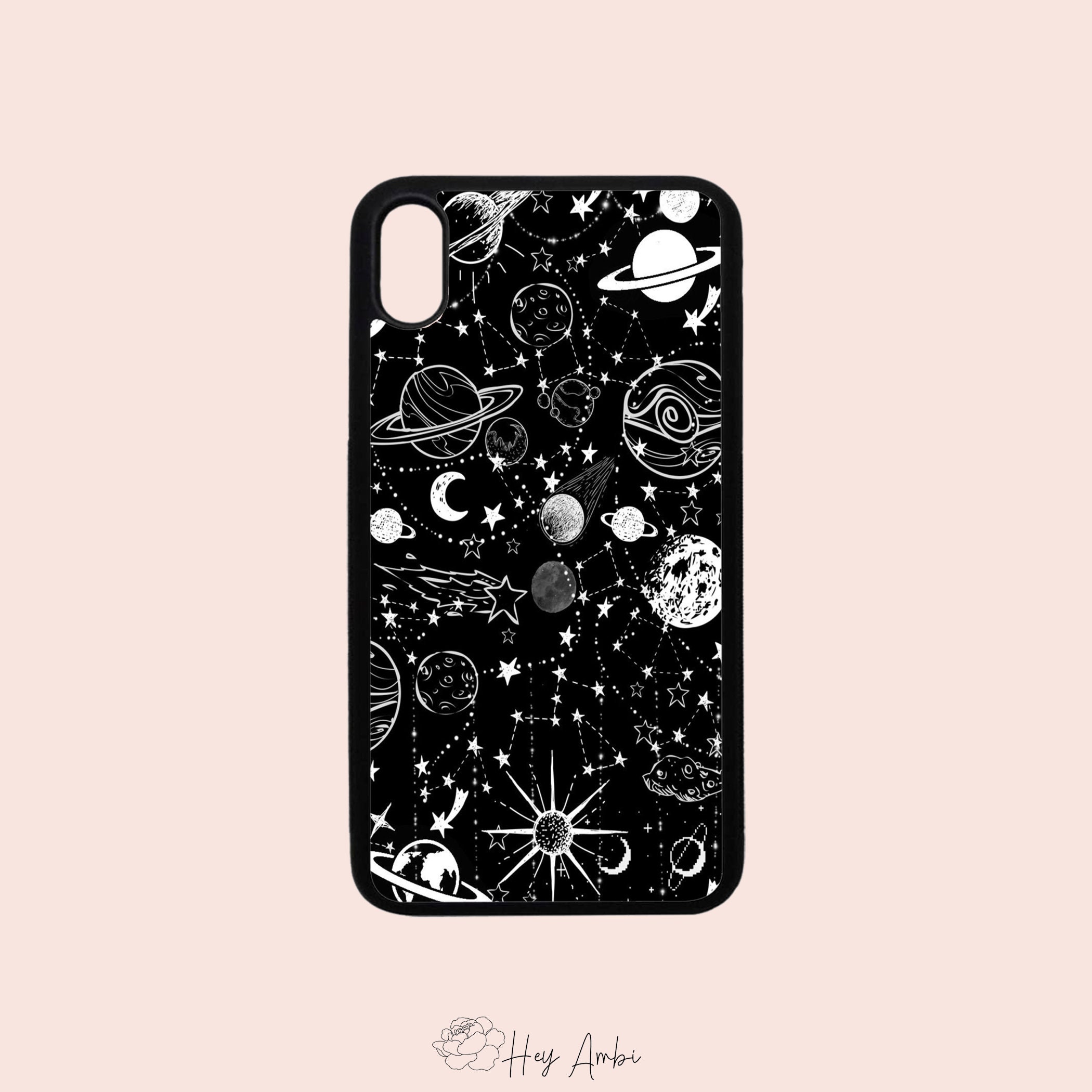 Black And White Space Iphone Cases Iphone 12 Vsco Aesthetic Etsy