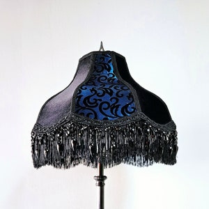 Victorian Lampshade | Beaded Fringe | Gothic Décor | Vintage | Fringe | Handmade Lampshade |