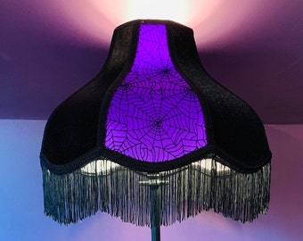 Spiderweb Lampshade | Gothic Victorian | Handmade Lampshade | Gothic Décor | Vintage | Gift |