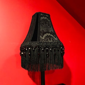 Black tassel hot sale lampshade