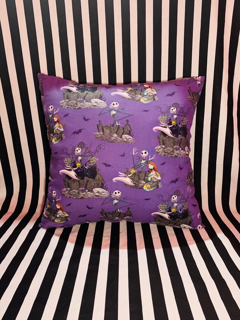 nightmare before christmas throw pillow