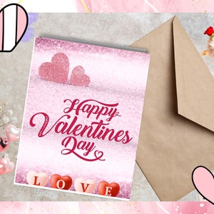 Célébration de la Saint-Valentin, Cartes de Saint-Valentin mignonnes et drôles, Saint-Valentin sincère, Carte imprimable Je t'aime, Carte d'amour sincère