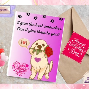 Celebración del Día de San Valentín, Tarjeta linda y divertida del Día de San Valentín, Día de San Valentín sincero, Tarjeta imprimible Te amo, Expresiones de amor