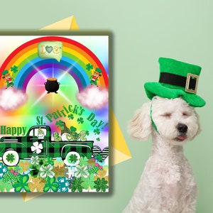 A Heartfelt Happy St. Patrick&#39;s Day Greeting Card, Heartfelt wishes,St. Paddy&#39;s Day cheer, Greeting card download,Irish greetings