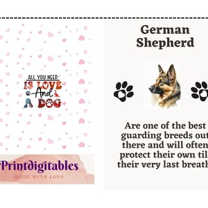 German Shepherd  Card, Dog art greetings card, Personalized Card, Animal Card, Dog Lover, Animal lover, For Groomers, Vets and Breed Lovers
