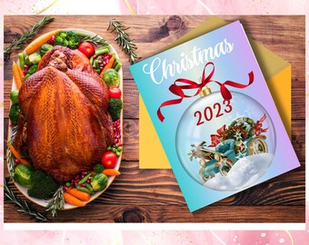 Printable Christmas 2023, Unique 2023, Special X-mas Card