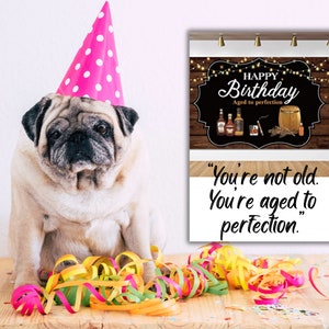 Tarjeta de cumpleaños feliz descarga imprimible Saludo 5x7, Deseándote feliz cumpleaños, Felicitaciones por tu cumpleaños, Que tengas un cumpleaños maravilloso