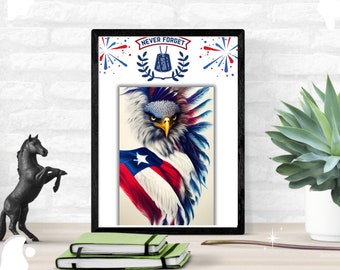 Tarjeta de agradecimiento para el Día de los Caídos en Guerra (plantilla de 5x7)