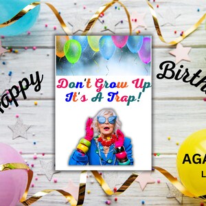 Tarjeta de felicitación de feliz cumpleaños 5"x7"Sobre para descargar Imprimible para ese día especial Deseos de cumpleaños Celebre la más cálida felicitación Divertido