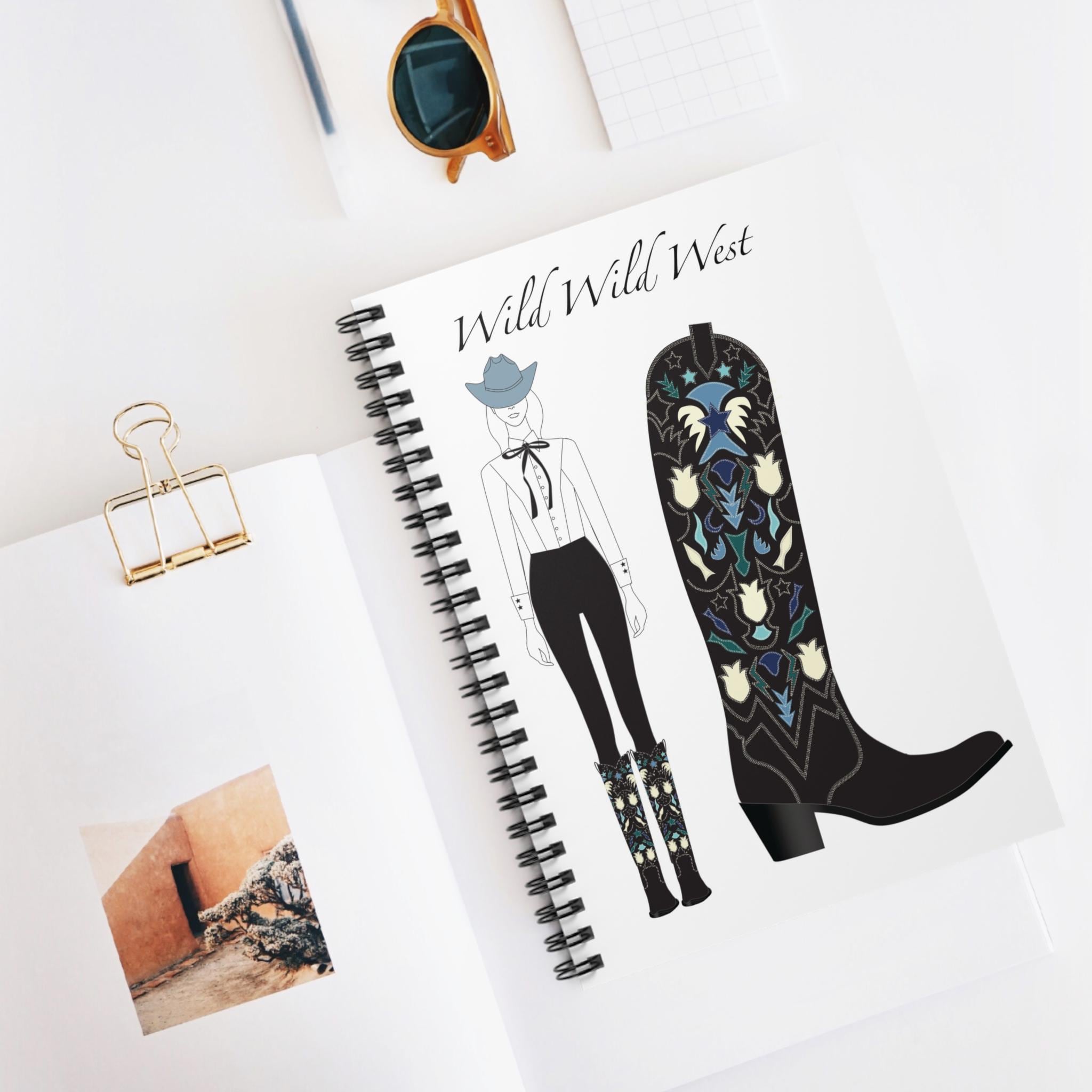 Wild Ruled Notebook Wild Wild West Ruled Notebook, Western Themed Gifts, Notebooks for ...
