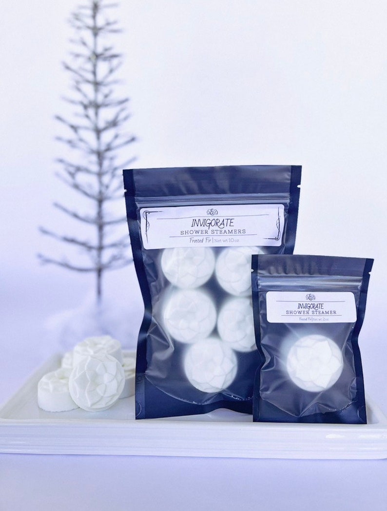 Invigorate Frosted Fir Shower Steamers Limited Edition Seasonal Scent image 1