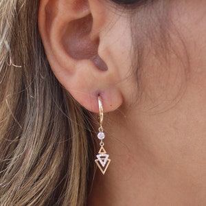 326Na【オシャレ】ダイヤ　ネックレス　S925　K18コート　ゴールド　CZ DIAMOND CELESTIAL CHARM(1ZC0760)K18 チャーム｜スター