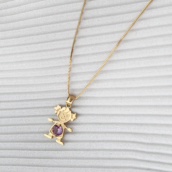 Baby Girl Necklace Etsy