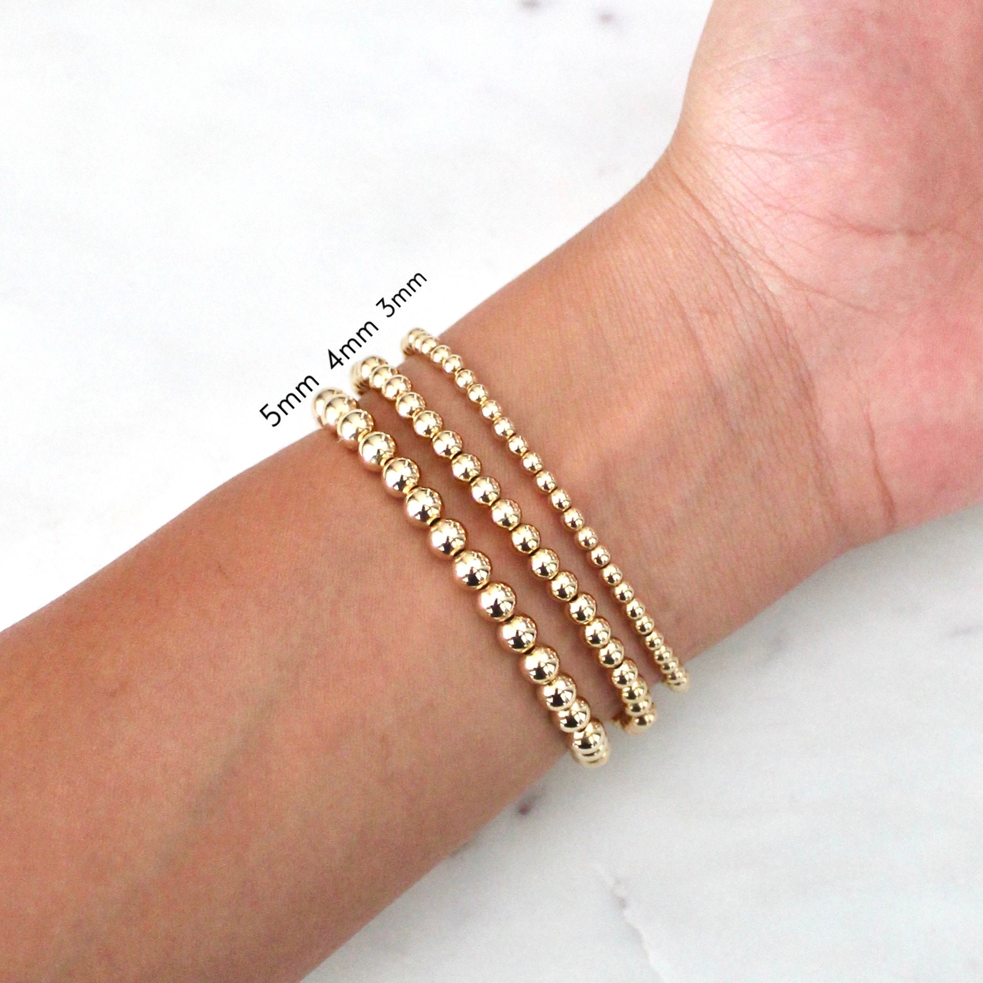 Braccialetti di Perle Delicati ed Estetici, Gioielli alla Moda, Bracciale Multistrato con Charm Dorato per Ragazze