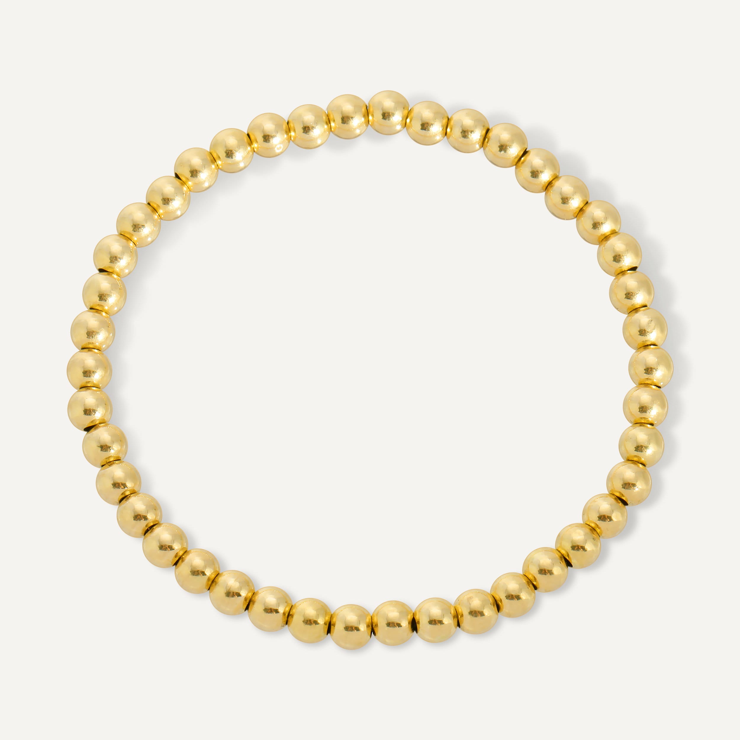 Delicati Braccialetti A Strati Per Donna Con Perline A Strati Riempite In Oro 14 Carati~p114494950