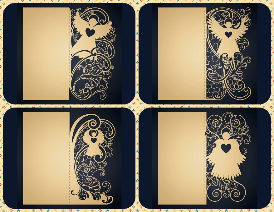 Download Wedding Invitation Svg Card Laser Cut Invitation Lace Etsy