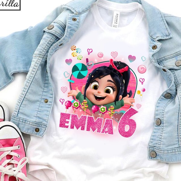 Vanellope Iron On Transfer Image I Birthday Party Iron On Shirt Image I For Girl I Vanellope Birthday Clothing I Party Outfit I YOU PRINT!