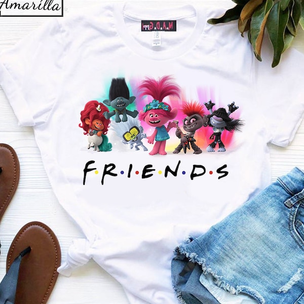 Trolls Friends Iron On Transfer Image I Birthday Party Iron On Shirt I Trolls World Tour Clothing I Party Outfit I DIY I Instant Download