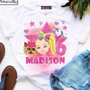 Jojo Siwa Iron On Transfer Image I Birthday Party Iron On Shirt I Jojo Siwa Birthday Clothing I Party Outfit I Personalized I YOU PRINT!