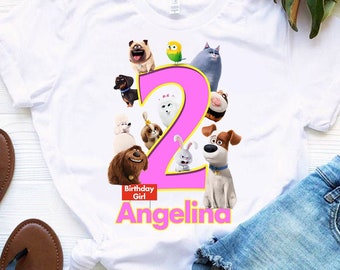 The Secret Life Of Pets Iron On Transfer Image I Birthday Party Iron On Shirt Image l Birthday Clothing I Party Outfit Design I YOU PRINT!