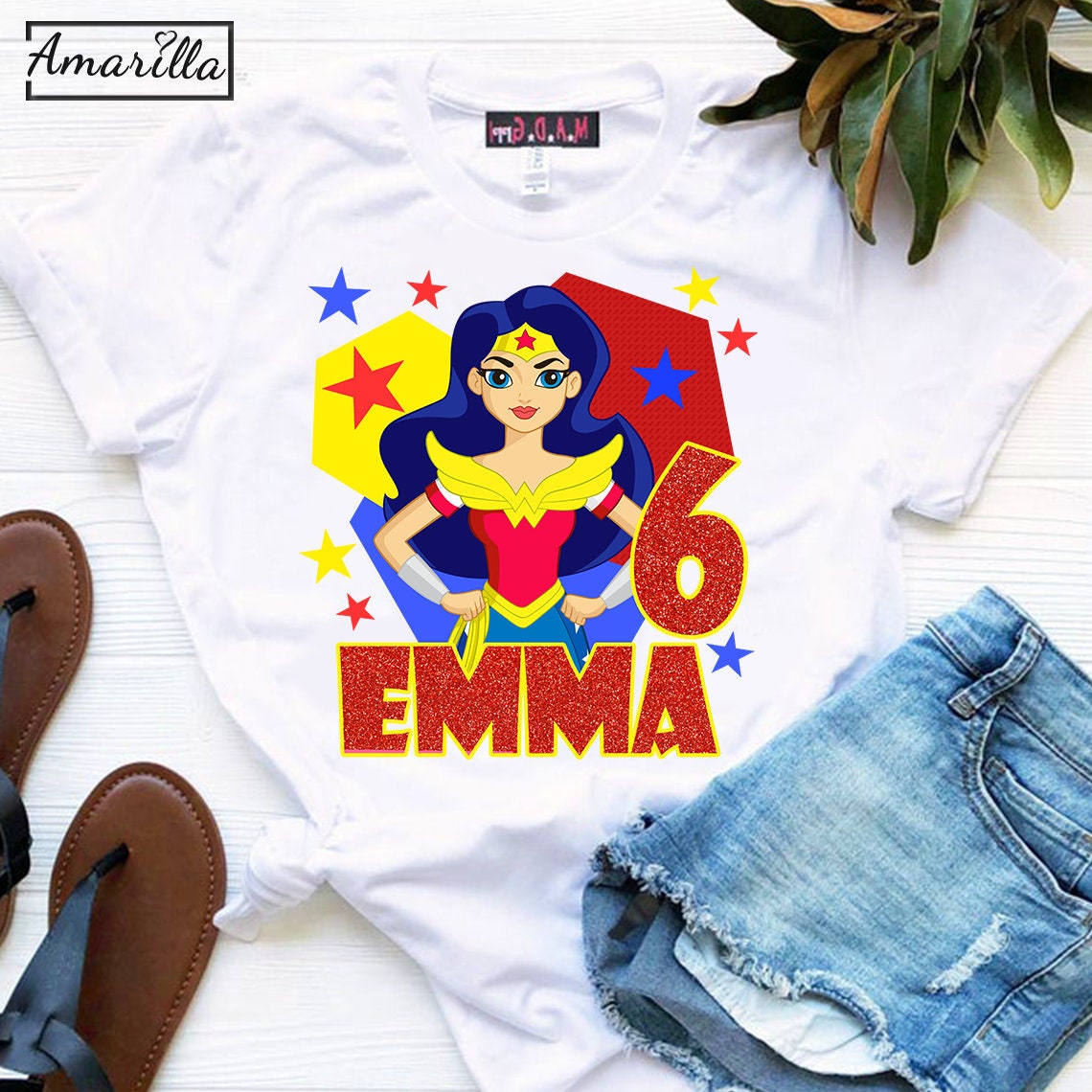 wonder woman birthday shirt