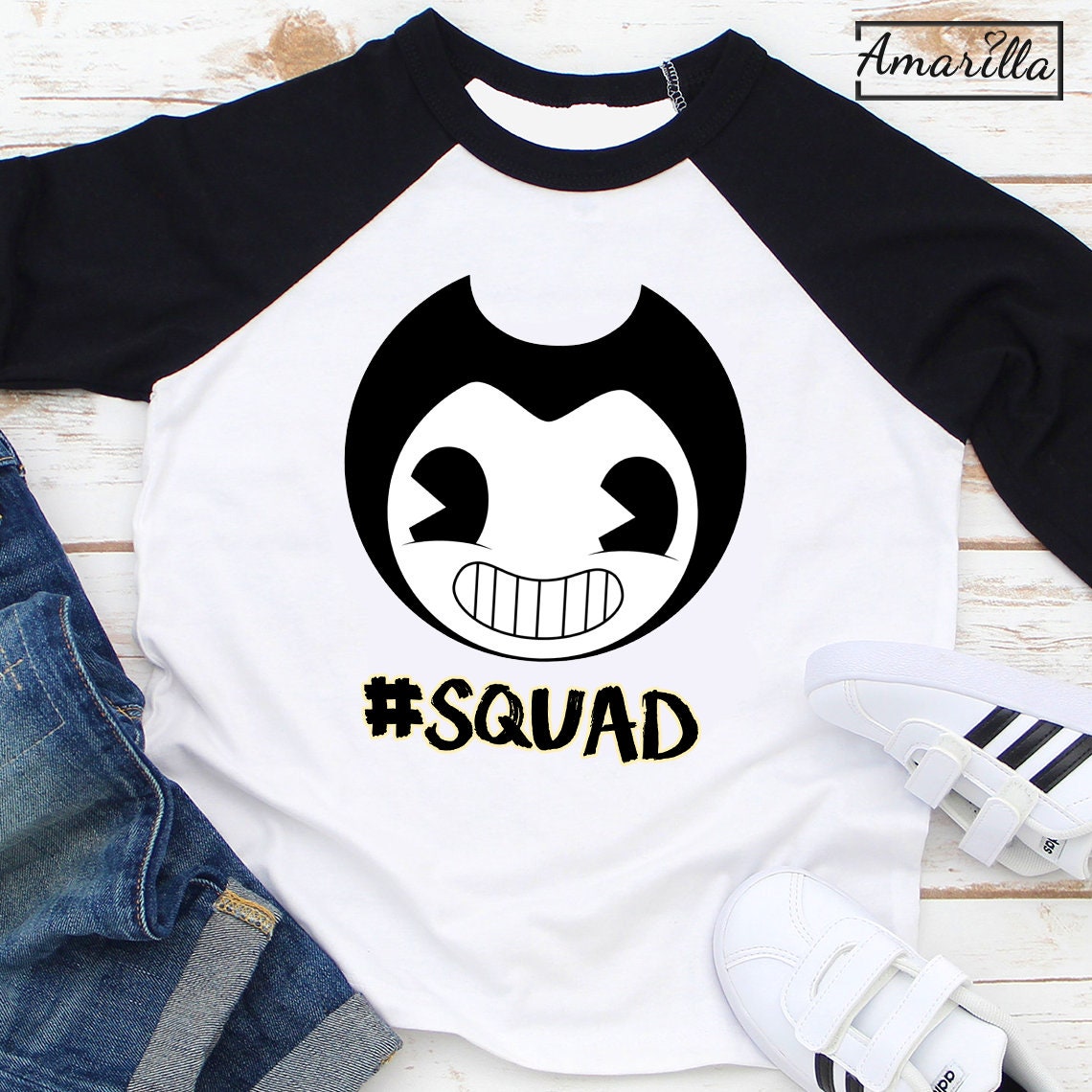 Bendy and the Ink Machine Iron on Transfer Image I Birthday Party Iron on Shirt I Birthday Clothing I Party Outfit I DIY I Instant Download Etsy Ireland