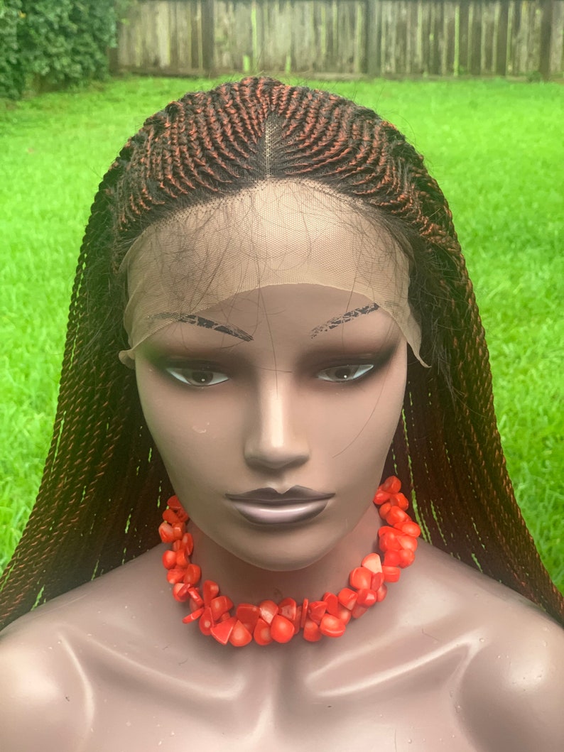 Ready To Ship/Braided Wig/Cornrow Braids Wig/Coppery Red Etsy