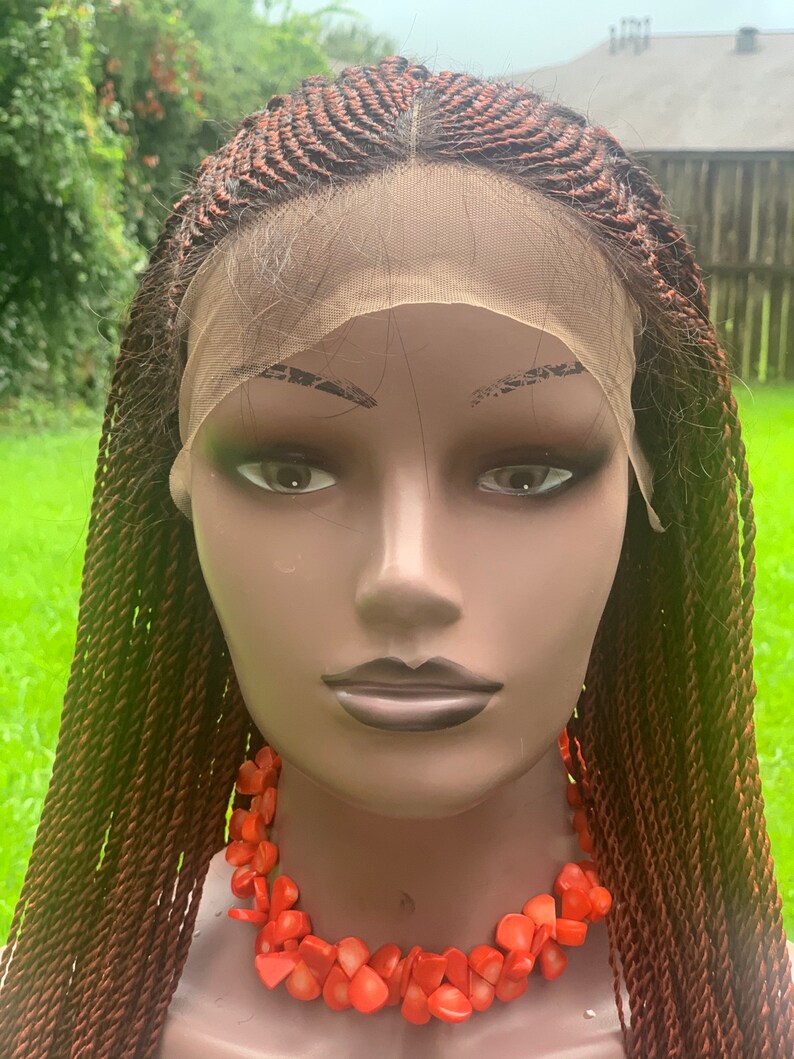 Ready To Ship/Braided Wig/Cornrow Braids Wig/Coppery Red ...