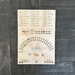 Baseball Dice Board Game: Family Game Night Activity