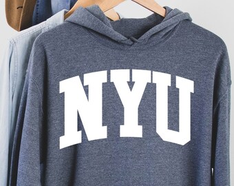 New York Universität Hoodie, New York Universität Hoodie, New York Rundhalsausschnitt, Nyu Outfit, Nyu New York, Nyu College T-Shirt, New York