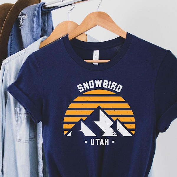 Snowbird Utah Tee, Snowbird,Skiing Sweatshirt, Retro Ski Utah, Skier Gift, Vintage Shirt, Ski Park City Snowbird The Canyons