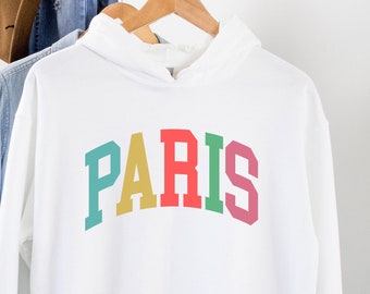 Sweat à capuche Paris, T-shirt Paris, cadeau pour amoureux de Paris, cadeau parisien, fille parisienne, déménagement à Paris, cadeau Français, cadeau