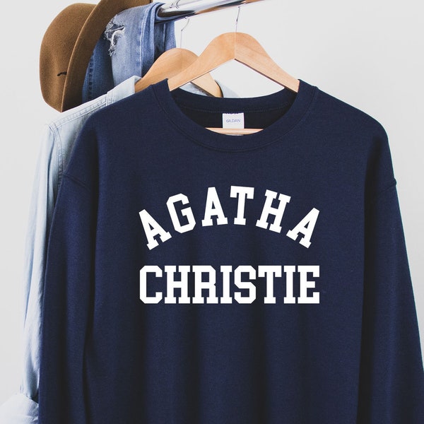 Sudadera Agatha Christie, Agatha Christie, libros de Agatha Christie, fan de Agatha Christie, regalo de ratón de biblioteca, regalo de bibliotecario, libro